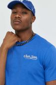 Бавовняна футболка Sixth June з аплікацією колір блакитний