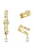 Сережка Swarovski DEXTERA 3-pack колір золотий (3375959)