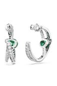 Сережки Swarovski HYPERBOLA колір срібний