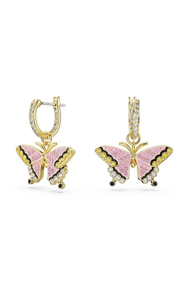 Сережки Swarovski IDYLLIA колір рожевий (3375957)