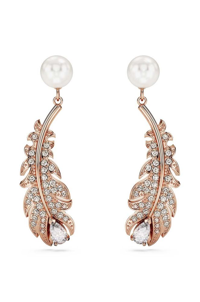 Сережки Swarovski NICE колір золотий (3376097)