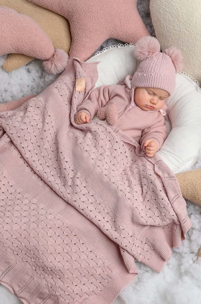 Дитяча ковдра Jamiks CARLOTA колір рожевий