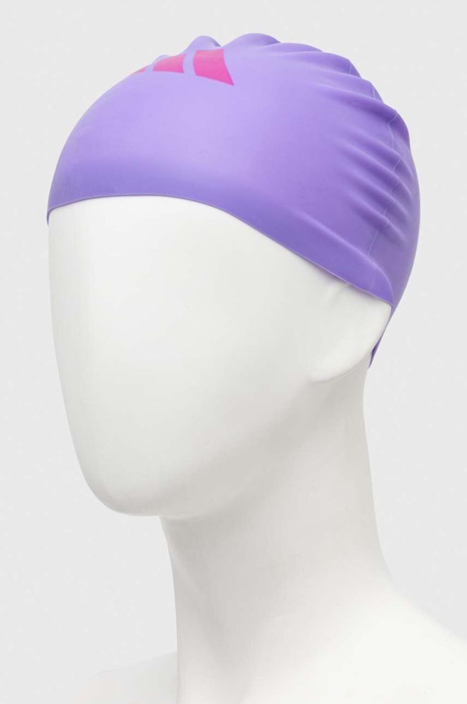Дитяча шапка для плавання adidas Performance колір фіолетовий