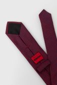 Шовковий галстук HUGO колір червоний (3353657)