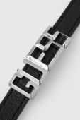 Шкіряний браслет Guess чоловіча колір срібний (3563783)