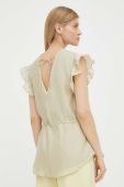 Блузка Bruuns Bazaar Zaria Gisla жіноча колір бежевий однотонна