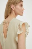 Блузка Bruuns Bazaar Zaria Gisla жіноча колір бежевий однотонна