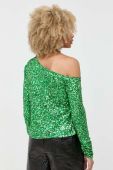 Блузка Notes du Nord жіноча колір зелений однотонна