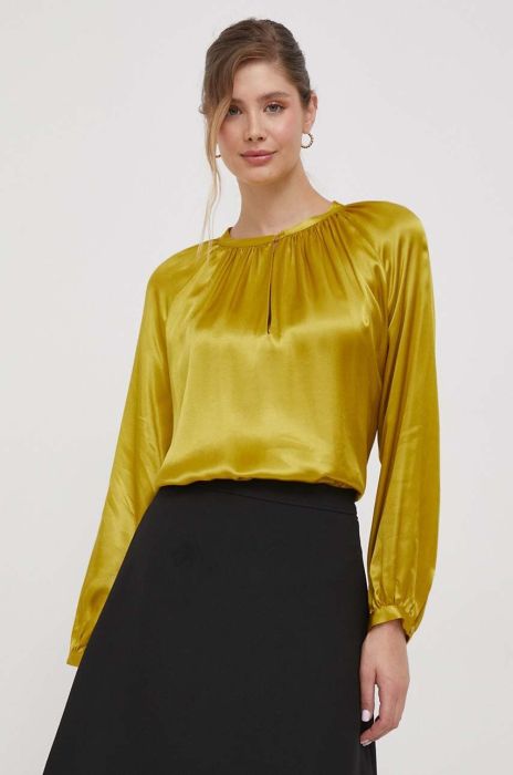 Блузка Seidensticker жіноча колір зелений однотонна