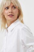 Бавовняна сорочка Seidensticker жіноча колір білий regular класичний комір (3584917)