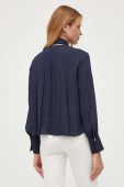Блузка BOSS жіноча колір синій однотонна