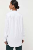 Бавовняна сорочка BOSS жіноча колір білий regular