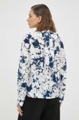 Блузка Samsoe Samsoe жіноча візерунок колір блакитний (3278383)