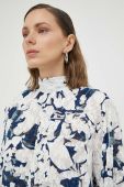 Блузка Samsoe Samsoe жіноча візерунок колір блакитний (3278383)