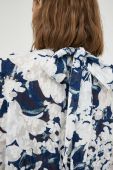 Блузка Samsoe Samsoe жіноча візерунок колір блакитний (3278383)
