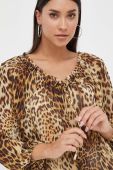 Блузка Marciano Guess жіноча колір коричневий візерунок (3423450)
