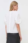 Бавовняна блузка Weekend Max Mara жіноча колір білий однотонна