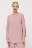 Блузка Max Mara Leisure жіноча колір рожевий однотонна (3400367)