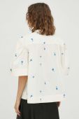 Блузка Lovechild жіноча колір бежевий візерунок