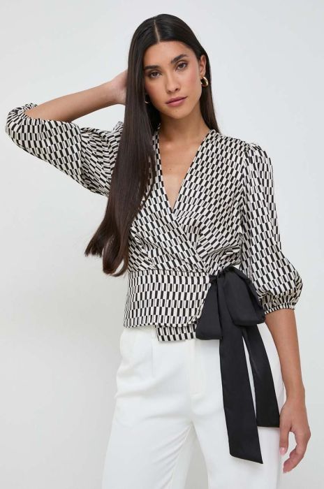 Блузка Liu Jo жіноча колір бежевий візерунок