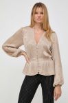Сорочка Guess жіноча колір бежевий relaxed