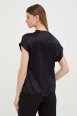 Шовкова блузка Pinko колір чорний однотонна (3449832)