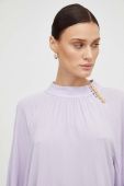 Блузка BA&SH жіноча колір фіолетовий однотонна