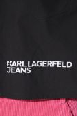Бавовняна сорочка Karl Lagerfeld Jeans жіноча колір чорний regular класичний комір