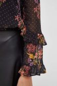 Блузка Twinset жіноча колір чорний візерунок (3592643)