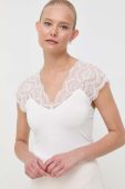Блузка Morgan жіноча колір білий однотонна (3427766)