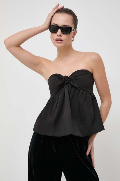 Топ MAX&Co. колір чорний однотонна