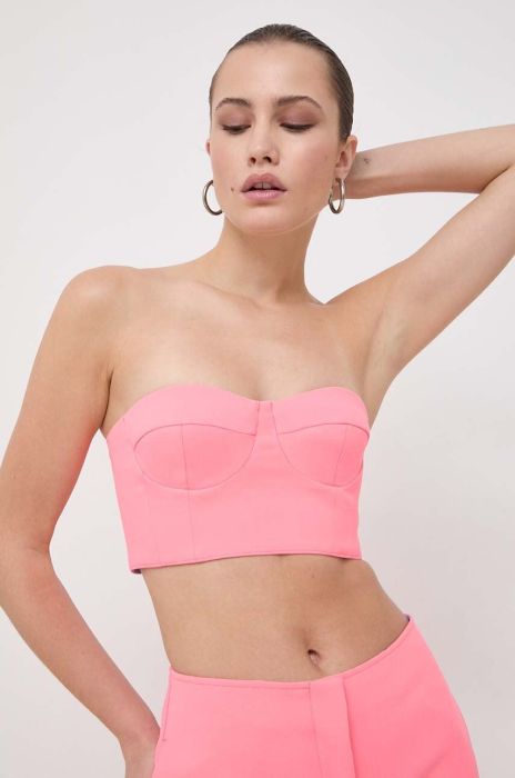 Топ MAX&Co. x Anna Dello Russo колір рожевий однотонна