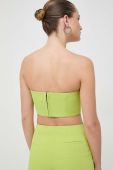 Топ MAX&Co. x Anna Dello Russo колір зелений однотонна