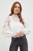 Блузка Morgan жіноча колір білий однотонна (3686187)