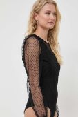 Боді Morgan колір чорний однотонна (3678334)