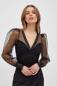 Блузка Morgan жіноча колір чорний однотонна (3686197)