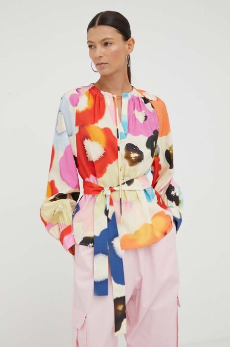 Блузка Stine Goya жіноча візерунок колір барвистий (3465685)