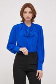 Блузка Artigli жіноча однотонна колір блакитний