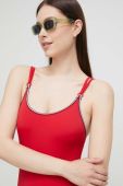 Суцільний купальник Tommy Hilfiger колір червоний м'яка чашечка
