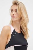Суцільний купальник Roxy Active Tech колір чорний злегка ущільнена чашечка