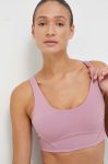 Бюстгальтер для йоги adidas Performance CoreFlow Luxe Studio колір рожевий однотонний