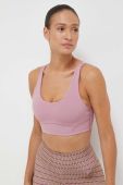 Бюстгальтер для йоги adidas Performance CoreFlow Luxe Studio колір рожевий однотонний