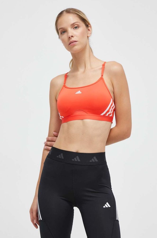 Спортивний бюстгальтер adidas Performance Aeroreact колір червоний