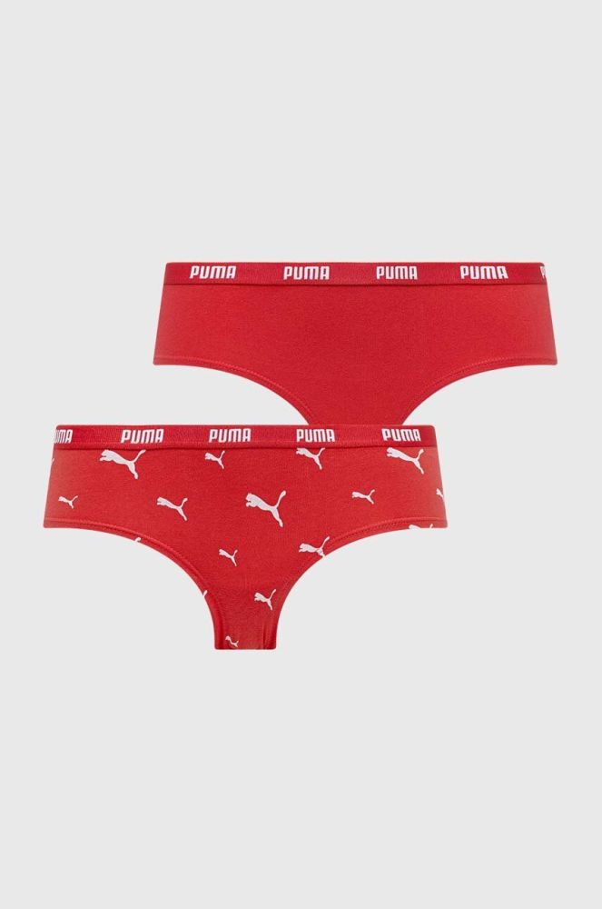 Труси Puma 2-pack колір червоний (3653343)