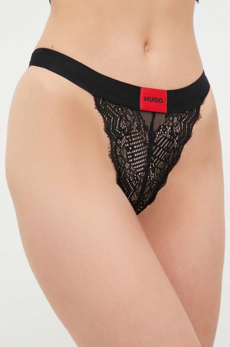 Стринги HUGO колір чорний (3484993)