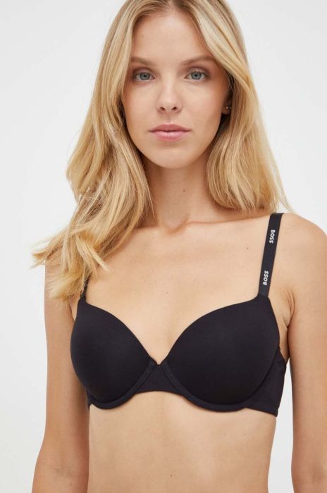 Бюстгальтер BOSS колір чорний однотонний (3514579)