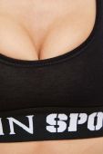 Бюстгальтер та стрінги PLEIN SPORT колір чорний