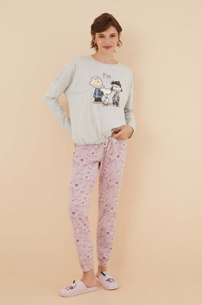 Бавовняна піжама women'secret Snoopy з бавовни 3136948 колір барвистий
