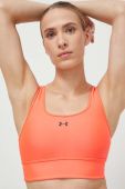 Спортивний бюстгальтер Under Armour Crossback колір помаранчевий однотонний