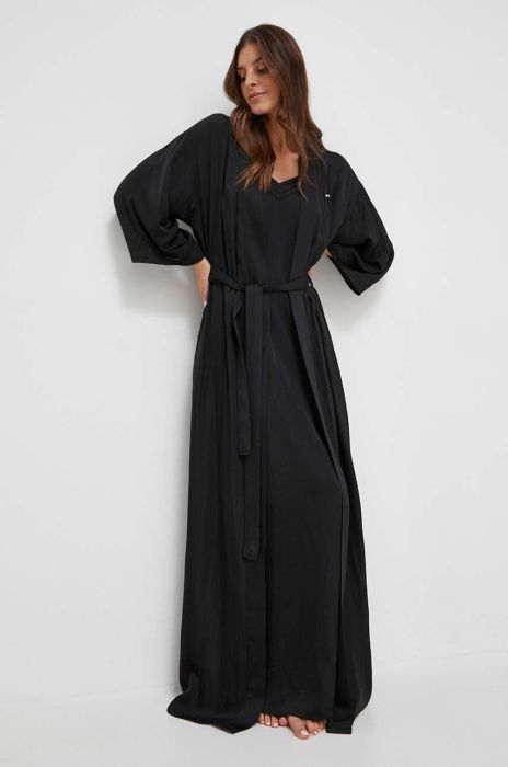 Халат Tommy Hilfiger колір чорний